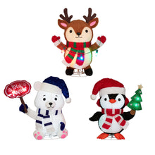 Member's Mark Pre-Lit Pop-Up Holiday Pals, Set of 3