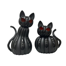 Member's Mark Pre-Lit Pumpkin Cats, Set of 2