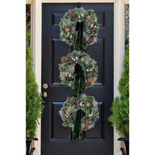 Member's Mark Pre-Lit Wreath Décor with Evergreen Velvet Sash
