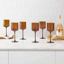 Member's Mark Ribbed Wine Glasses, 6-Pack