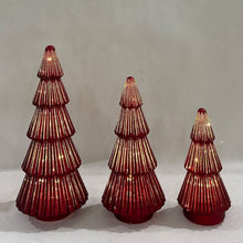 Member's Mark Rotating Pre-Lit Shimmering Glass Trees, Set of 3
