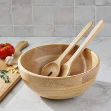 Member's Mark Rubber Wood Salad Bowl with Servers - Brands For Less USA