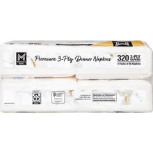 Member's Mark Ultra Premium 3-Ply White Dinner Napkins, 4 pks., 80 napkins/pk.