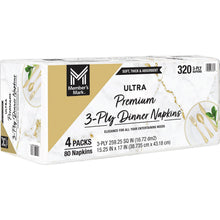 Member's Mark Ultra Premium 3-Ply White Dinner Napkins, 4 pks., 80 napkins/pk.