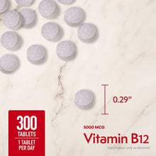 Member’s Mark Vitamin B12 Quick Dissolve Tablets, 5000 mcg, Cherry, 300 ct.