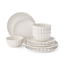 Member's Mark 12-Piece Scallop Dinnerware Set