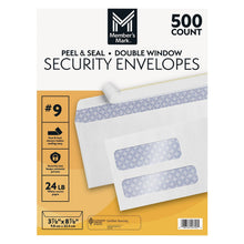Sobre Member'S Mark nº 9, doble ventana (500 unidades)