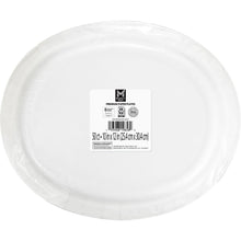 Platos de papel ovalados para fiestas Member's Mark, 10" x 12", 50 unidades