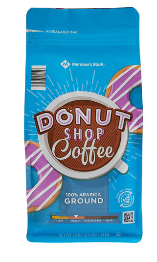 Member's Mark Medium Roast Ground Coffee, Donut Shop, 40 oz.