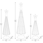 Metal Inspired Holiday Trees, Set of 3