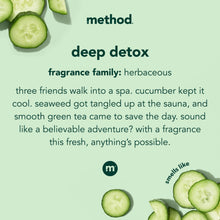 Method  Body Wash, Deep Detox, 18oz