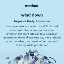 Method Body Wash, Wind Down, 18oz