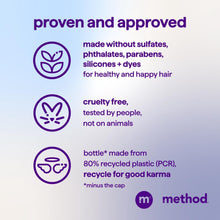 (3 PACK ) Method Moisturizing Shampoo, Simply Nourish - Hydrates and Revives Dry Hair, Safe for Color-Treated Hair – Sulfate Free and Cruelty Free - 14 oz