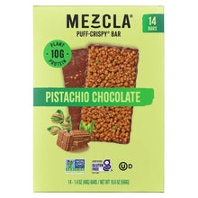 Mezcla Puff-Crispy Bar, Pistachio Chocolate, 1.4 oz, 14-count