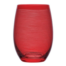 Mikasa Cheers Stemless Ruby Wine Glasses, Set of 6