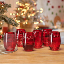 Mikasa Cheers Stemless Ruby Wine Glasses, Set of 6