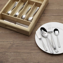 Mikasa Essex Satin 65-Piece Stainless Steel Flatware Set with Wood Caddy