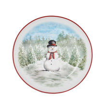 Mikasa Snowman Enchantment 12-Piece Bone China Dinnerware Set