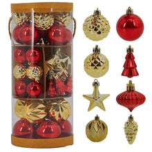MiluhomeGoldRedChristmasOrnamentsShatterproofGlitter-_1 - Brands For Less USA