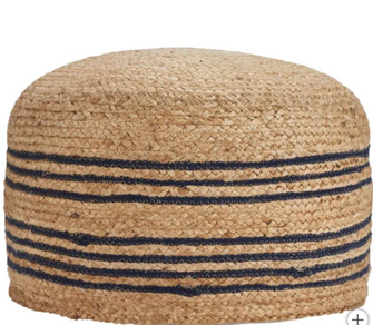 Mina Victory Jute Pouf
