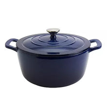 Mingle_Co_7-qt._Enameled_Cast_Iron_Dutch_Oven_NAVY_BLUE - Brands For Less USA