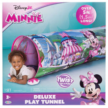 Minnie Mouse Deluxe Tunnel Play Tent Twist Pop and Play 5 Feet Long