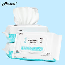 Mioszzi XL Flushable Toilet Wet Wipes For Adults Unscented Aloe 270wipes