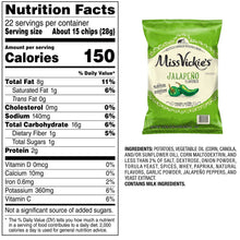 Miss Vickie's Jalapeno Kettle Cooked Potato Chips, 22 oz.