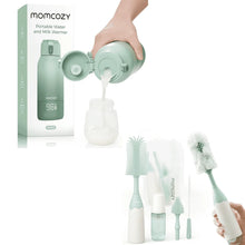 Momcozy Portable Milk Warmer for Travel – Dual Heating Modes for Breast Milk and Momcozy Portable Bottle Brush Set - Baby Bottle Cleaner Kit - Brands For Less USA