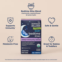 Mommy's Bliss Organic Baby Bedtime Drops, Melatonin-Free, Restful Sleep & Immunity, 2 fl oz