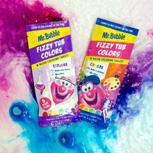 Mr. Bubble Fizzy Tub Colors, Fragrance Free, Waterfall Cap, 150 Count