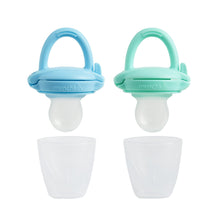 Munchkin® Silicone Infant Baby Food Feeder, Blue/Mint, Unisex, 2 Pack