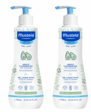 Mustela Baby Gentle Cleansing Gel - Baby Hair & Body Wash Tear-Free Formula, 25.35 fl oz, 2-pack