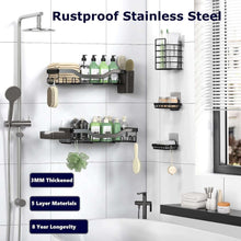 NESOMIShowerCaddyAdhesiveShowerOrganizer7-Pack-RustproofStainlessSteelBathroomShelves-LargeCapac_4191_7 - Brands For Less USA