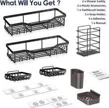 NESOMIShowerCaddyAdhesiveShowerOrganizer7-Pack-RustproofStainlessSteelBathroomShelves-LargeCapac_4223_2 - Brands For Less USA
