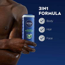 NIVEA MEN Maximum Hydration 3-in-1 Men's Body Wash for Dry Skin with Aloe Vera, 16.9 fl oz
