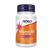 NOW Foods, Vitamin D-3, High Potency, 125 mcg (5,000 IU), 120 Softgels