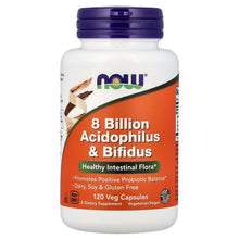 NOW Foods, 8 Billion Acidophilus & Bifidus, 120 Veg Capsules (68 mg per Capsule) - Brands For Less USA