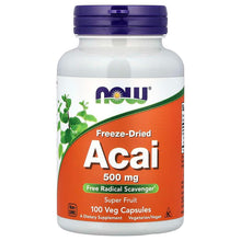 NOW Foods, Acai, Freeze-Dried, 100 Veg Capsules (500 mg per Capsule) - Brands For Less USA