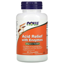 NOW Foods, Acid Relief with Enzymes, 60 Chewables - Brands For Less USA
