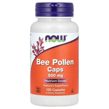 NOW Foods, Bee Pollen Caps, 500 mg, 100 Capsules - Brands For Less USA