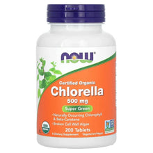 NOW Foods, Certified Organic Chlorella, 500 mg, 200 Tablets - Brands For Less USA