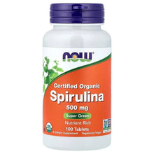 NOWFoods_CertifiedOrganicSpirulina_500mg_100Tablets - Brands For Less USA