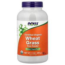 NOWFoods_CertifiedOrganicWheatGrass_PurePowder_9oz_255g - Brands For Less USA