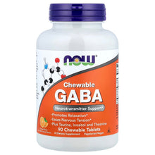 NOW Foods, Chewable GABA, Orange, 90 Chewable Tablets - Brands For Less USA