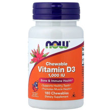 NOWFoods_ChewableVitaminD-3_Fruit_25mcg_1_000IU_180Chewables - Brands For Less USA