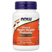 NOW Foods, Clinical Heart Health Probiotic, 60 Veg Capsules (117 mg per Capsule)