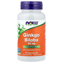 NOW Foods, Ginkgo Biloba, 60 mg, Veg Capsules - Brands For Less USA