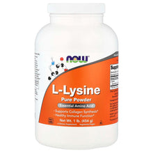 NOW Foods, L-Lysine Pure Powder, 1 lb (454 g) - Brands For Less USA