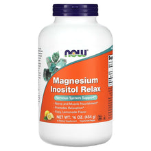 NOW Foods, Magnesium Inositol Relax, Lemonade, 16 oz (454 g) - Brands For Less USA